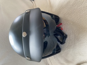 Helm für Vespa, Roller und vieles mehr in Gr. M (57-58) in schwarz Bild 2