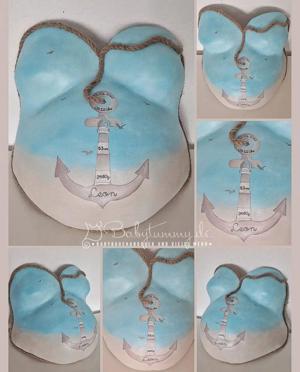 Babybauch Design - Gipsabdruck veredeln lassen - Babytummy Bild 4