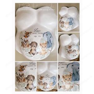 Babybauch Design - Gipsabdruck veredeln lassen - Babytummy Bild 5