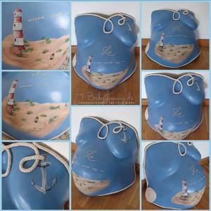 Babybauch Design - Gipsabdruck veredeln lassen - Babytummy Bild 7