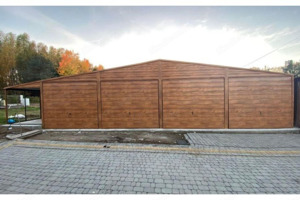 12m x 6m + 3x6 Schuppen mit Abstellraum, Hubtor, Pultdach, Blechgarage, Geräthaus, Versteck, Lager