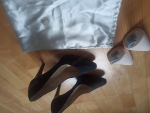 Schwarze Stöckel Schuhe Bild 3