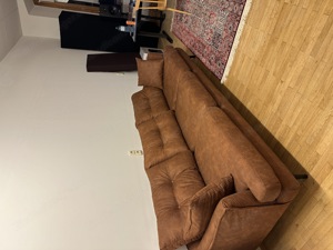 3-Sitzer Couch mit Hocker Bild 3