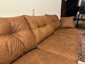 3-Sitzer Couch mit Hocker Bild 2