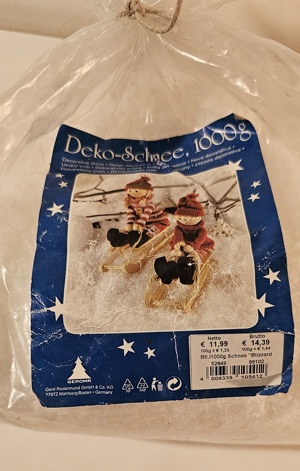 Weihnachtsdekoration Deko-Schnee