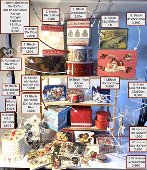 Weihnachten Keksdose Schatulle Box Stern Bild 9