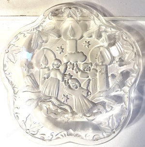 Weihnachtsteller Keksteller Glasplatten Bild 2