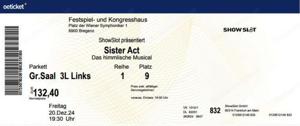 2 Tickets für Sister Act im Festspielhaus Bregenz (1. Reihe!) am 20. Dezember Bild 3