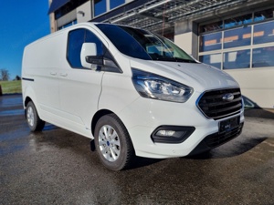 Ford Transit Custom Limited* Rückkamara*Anhkupplung*Dachträger klappbar*Regalausstattung*Winterräder