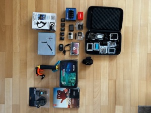 GoPro HERO 4 Black Edition gebraucht inklusve umfangreichem Zubehör