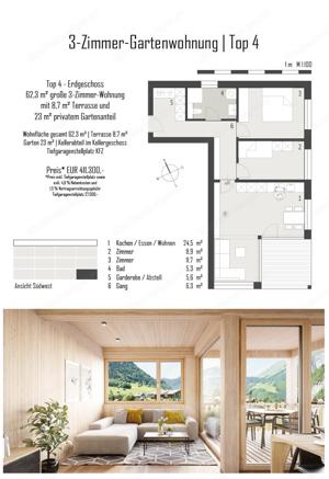 Wohnen am Rehmerbach 3 Zimmerwohnung 62,3m Bild 5