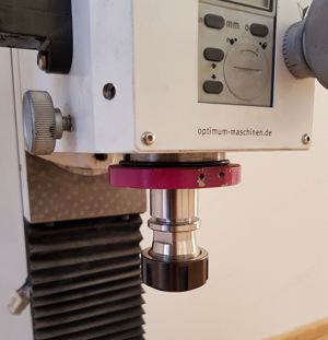 CNC-Fräse Optimum BF20L Vario mit Servomotoren und SK20 Werkzeugwechsler Bild 3