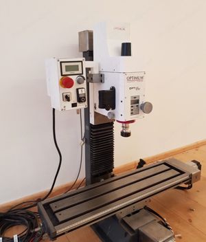 CNC-Fräse Optimum BF20L Vario mit Servomotoren und SK20 Werkzeugwechsler Bild 2