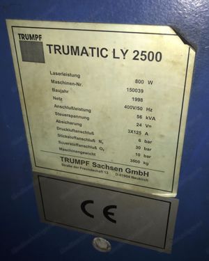 TRUMATIC LY 2500 Trumpf Laserschneidanlage  Bild 5