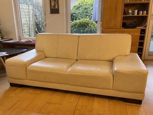 Couch   2er Sofa Cremefarben