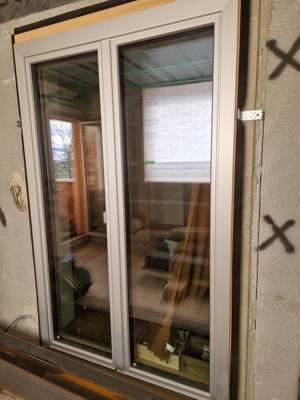 1x Holz-Alu Fenster (Balkontür) Bild 3