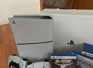 SONY PlayStation 5 SLIM Disc Edition inkl. 2. Controller Weiß, 1TB