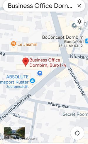 BÜRO,Parkplatz,,Erstbezug [WLAN, Möbel, Teeküche, WC, Dusche] zentrumsnah in Dornbirn zu vermieten.  Bild 7