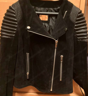 Lederjacke Damen Mango