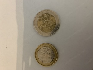 2  und 1 Euro  Münzen 1999