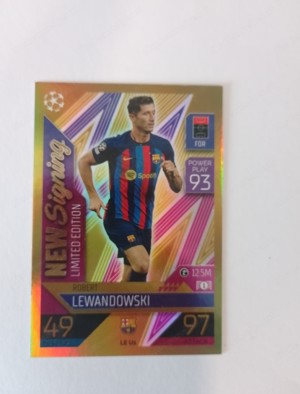 Topps Match Attax Fußball Karte Lewandowski 2022 23