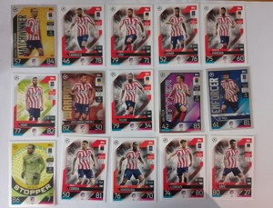 Topps Match Attax Fußball Karten 2022 23 von Atletico Madrid 