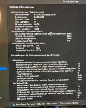 MacBook Pro 16" (Jahr 2021) M1 Max 32-Core GPU 3,2 GHz, 64 GB Bild 2