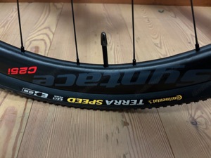 Conti Terra Speed 40mm - 2x Mantel neu! SwissStop Disc 30 RS - Scheibenbremsbeläge - 4x Neu!