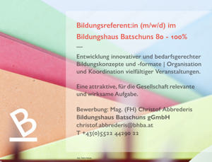 Wir suchen ab sofort Bildungsreferent:in  (m w d) 