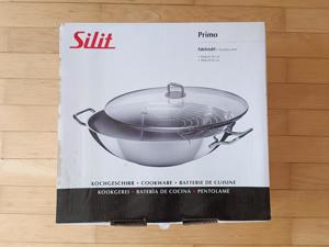 Silit Edelstahl Wok Pfanne 36 cm neu