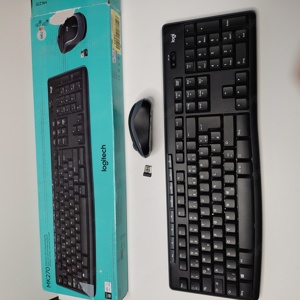 LOGITECH MK270, Tastatur & Maus Set, kabellos, Schwarz Bild 2