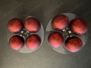 Rote Christbaumkugeln  6 cm