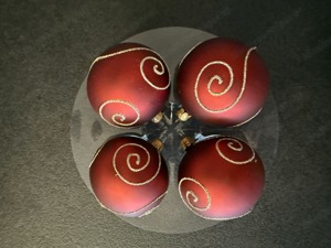 Rote Christbaumkugeln  6 cm