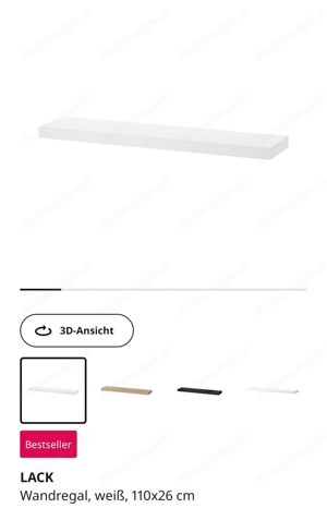 IKEA Wandregal LACK - neu und ungebraucht  Bild 3