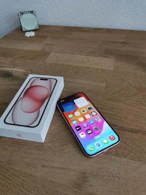 iPhone 15, 128GB, Rosé Bild 3