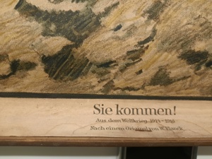 Alte Schulkarte signiert 1. Weltkrieg Bild 3