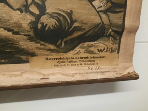 Alte Schulkarte signiert 1. Weltkrieg Bild 2