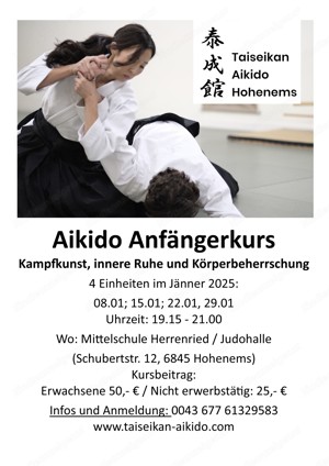 Aikido Anfängerkurs