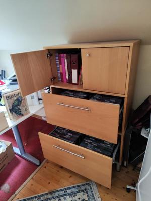 IKEA dopelter Hängeregister-Schrank (Birke-Funrier) Bild 2