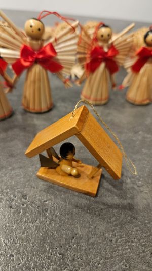 Christbaum Anhänger aus Holz Bild 3