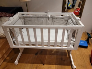 Babybett weiß zu verschenken Bild 2