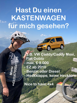 Suche Kastenwagen VW Caddy o. FIAT Doblo