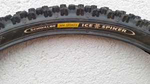 MTB Spike Reifen 26 Zoll Schwalbe ICE Spiker,  Vorderrad Spikereifen inklusive Laufrad Bild 4