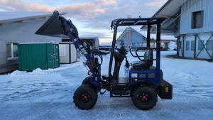 Elektro Hoflader Radlader mit Schaufel-Palettengabel-Ladegerät