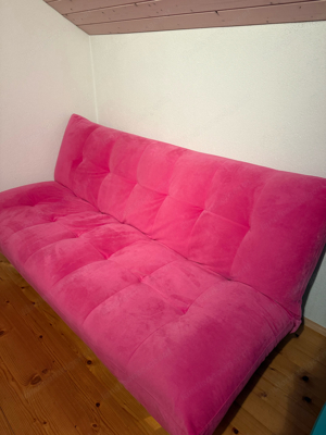 Couch pink ausklappbar