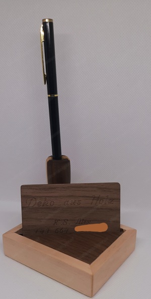 Visitenkartenhalter und Stifthalter  Bild 3