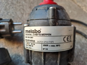 Metabo Pumpenschutz f. Gartenpumpe gegen Trockenlauf 1" Anschluss