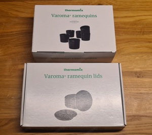 6 x Varoma Töpfchen mit Deckel schwarz NEU Vorwerk Original