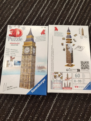 3 D Puzzle Big Ben neu und Keltis Spiel Kosmos  Bild 4