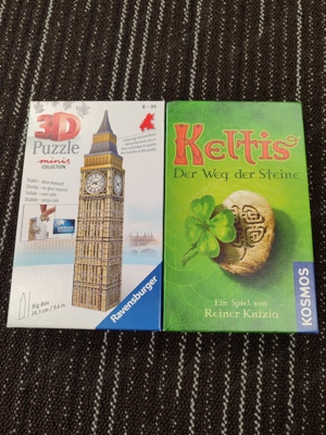 3 D Puzzle Big Ben neu und Keltis Spiel Kosmos 